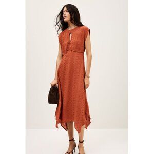 ba&sh Inaia Asymmetrical Midi Dress - Size Medium NWT